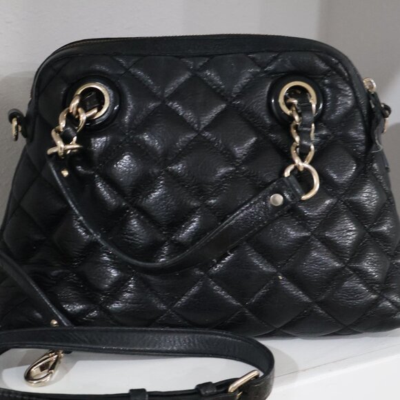 Kate Spade Quilted Leather Satchel Handbag - Picture 12 of 16